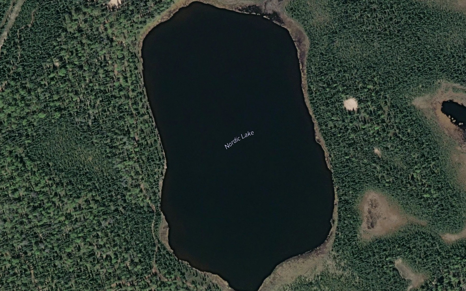 Satellite map of the Nordic Lake