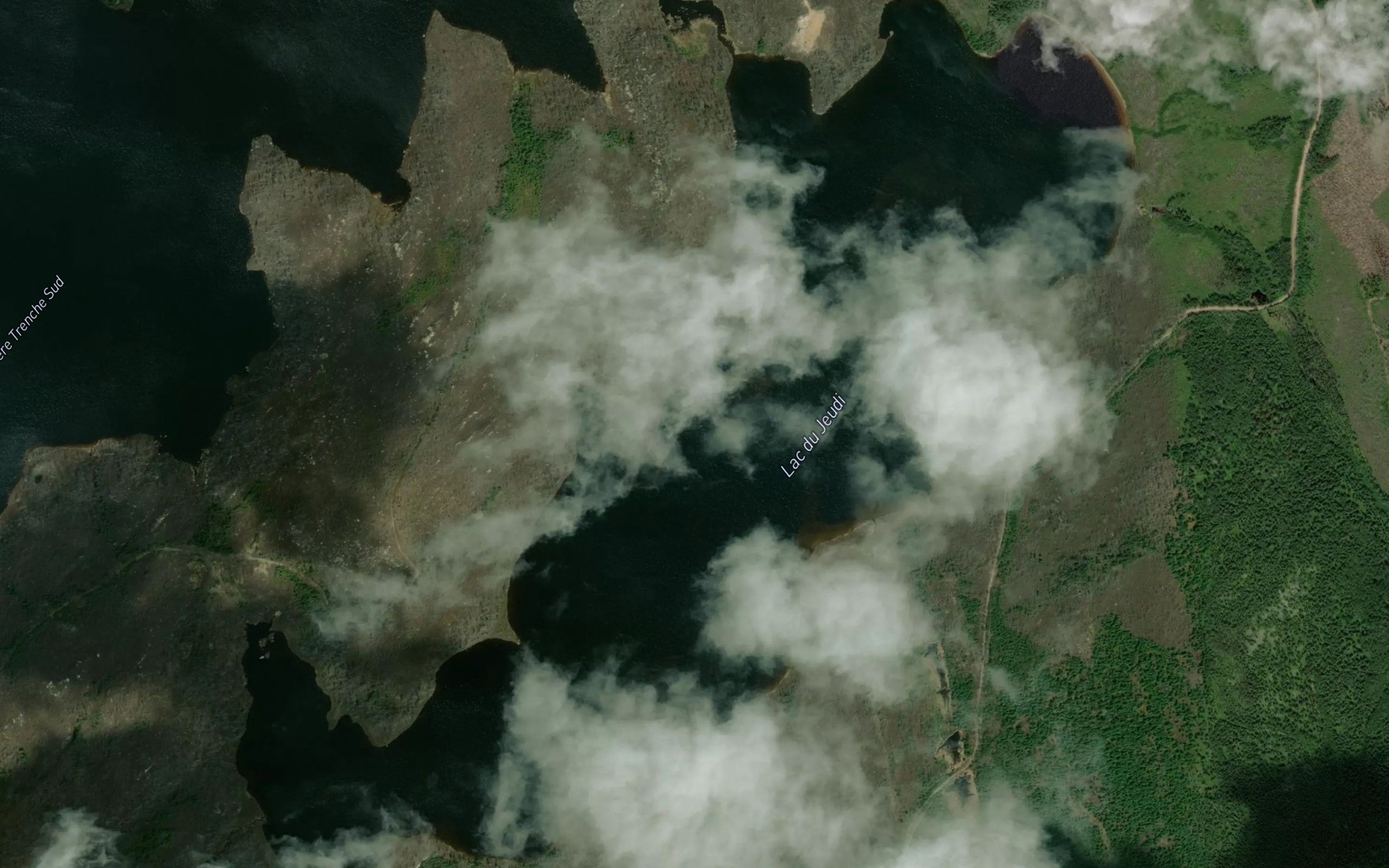 Satellite map of the Lac du Jeudi