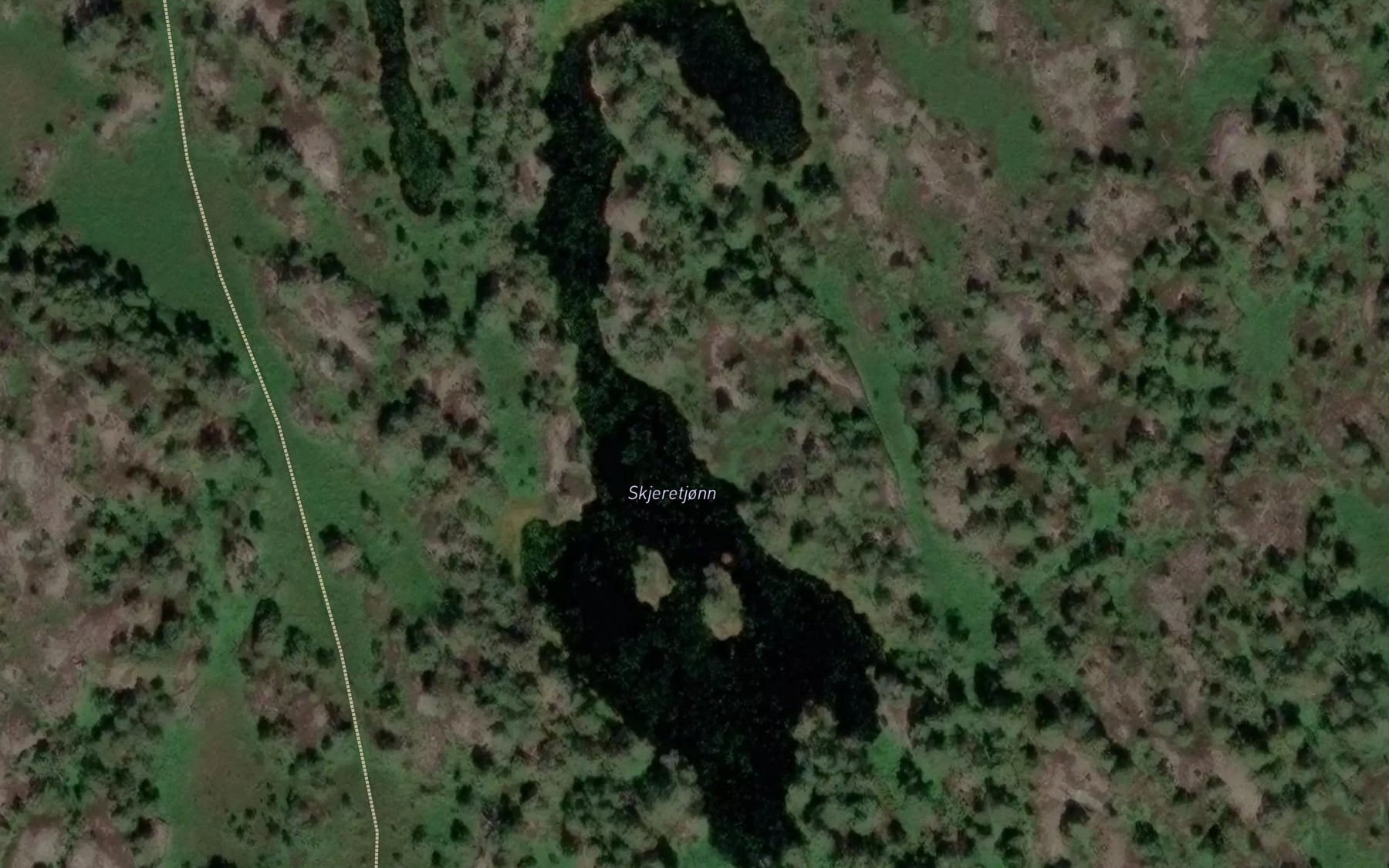 Satellite map of the Skjeretjonn