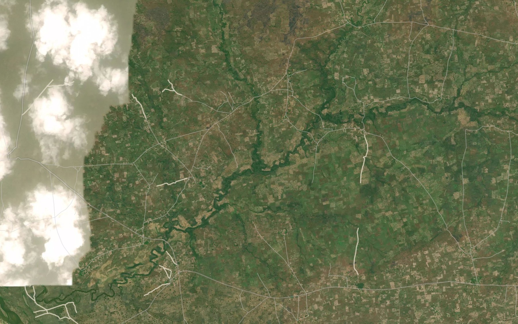 Satellite map of the River Achagba