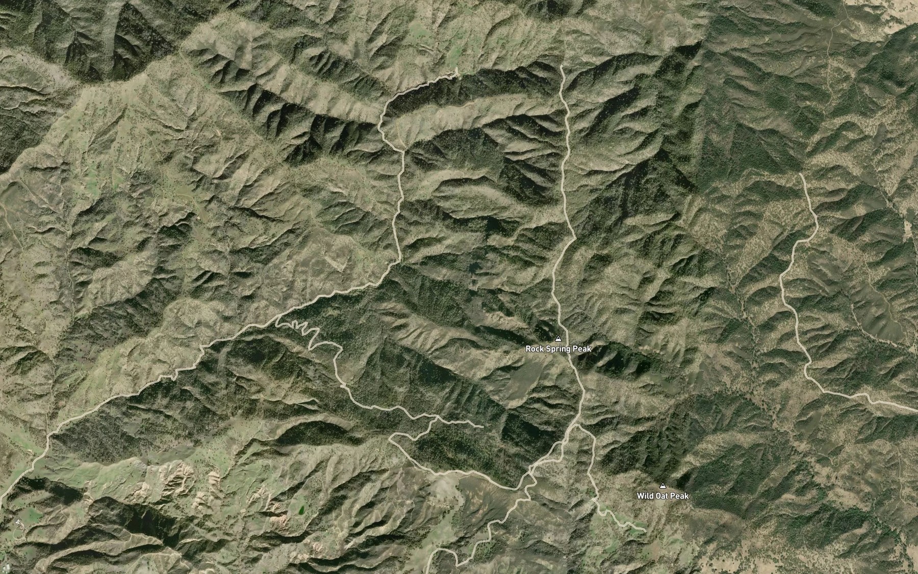 Satellite map of the Rock Spring