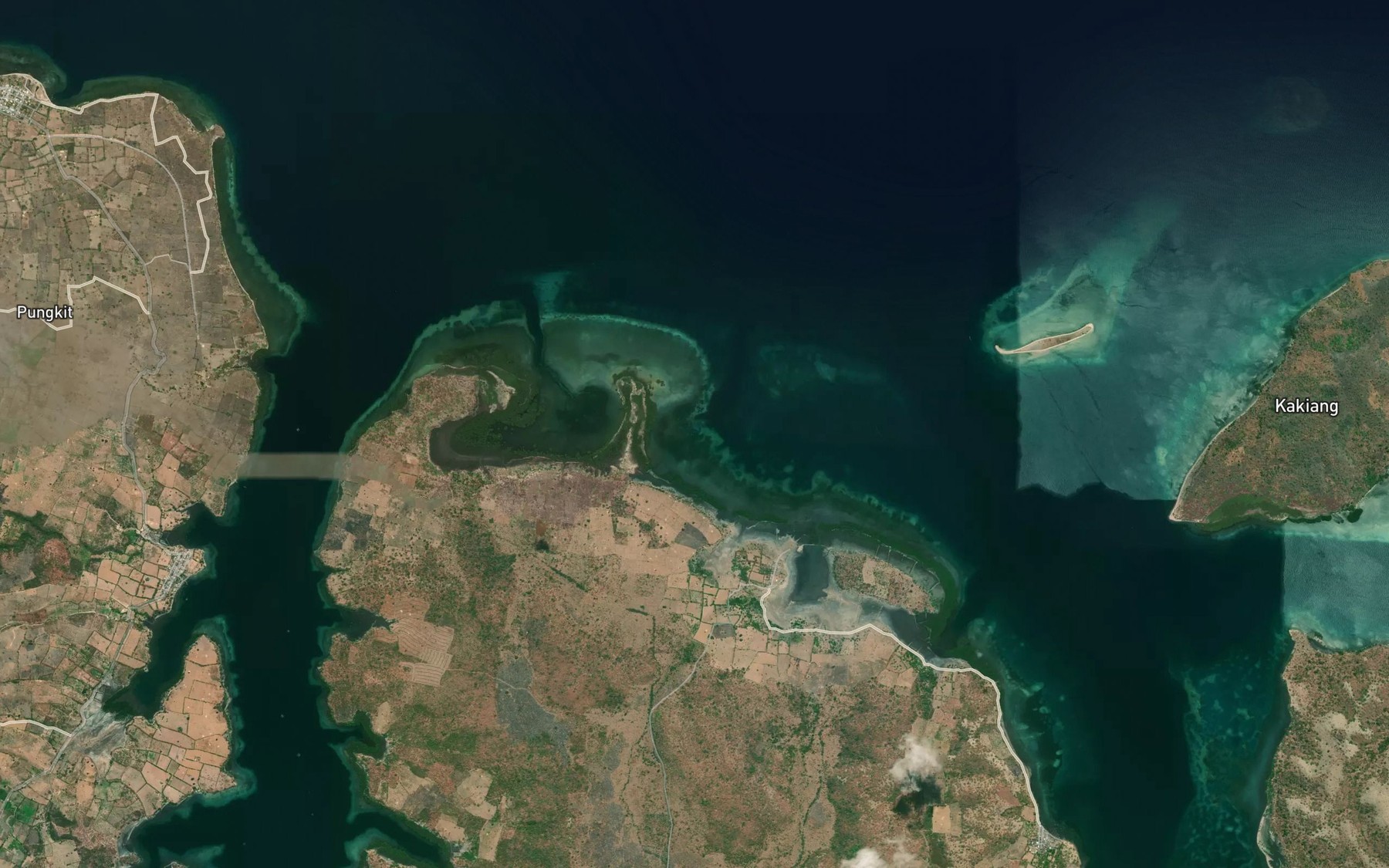Satellite map of the Teluk Aideras