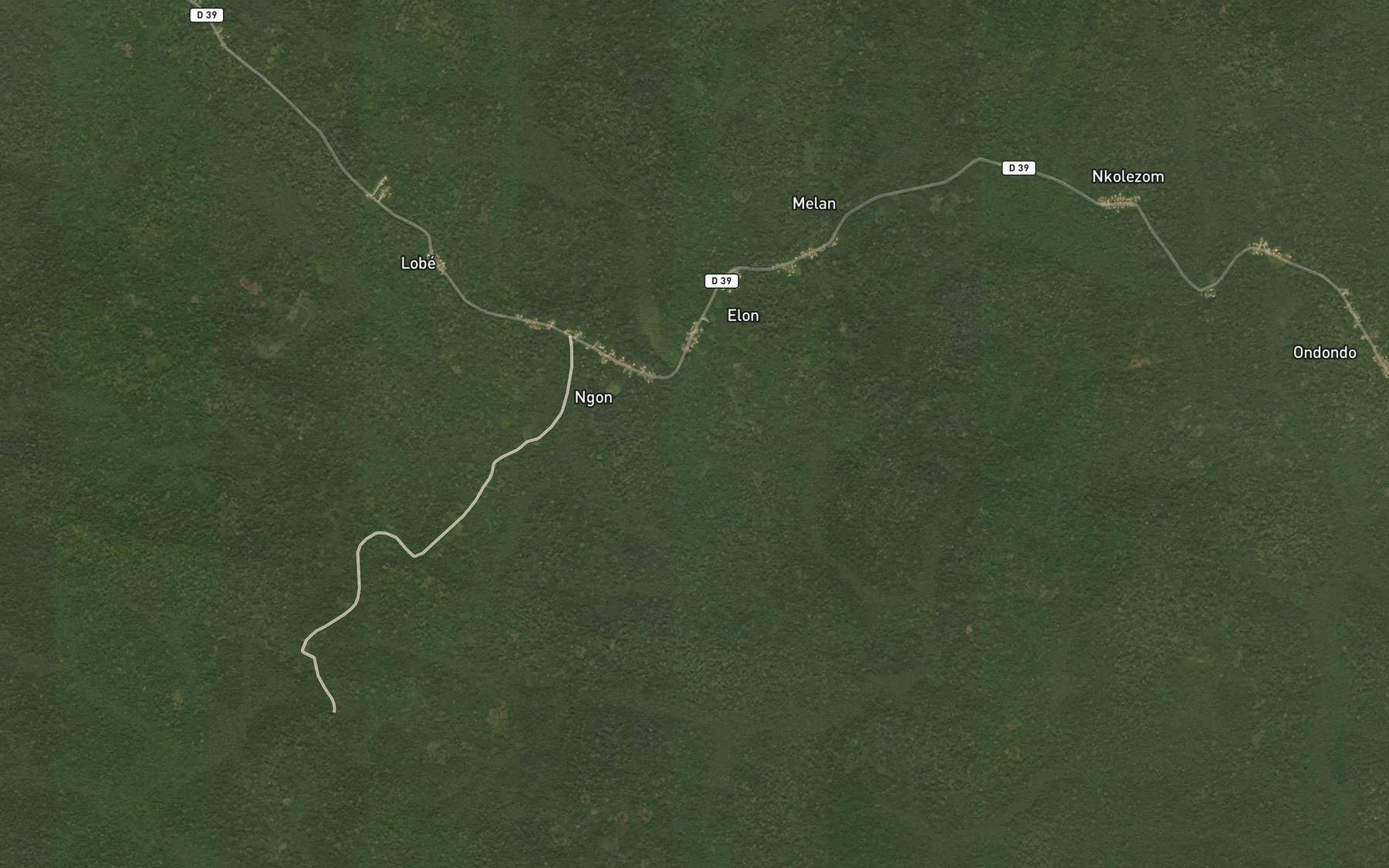 Satellite map of the Ododon