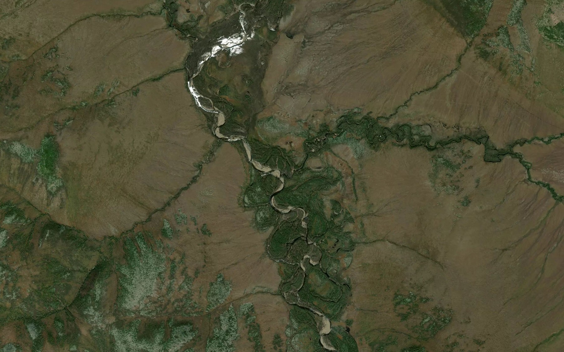 Satellite map of the Meandrovyy