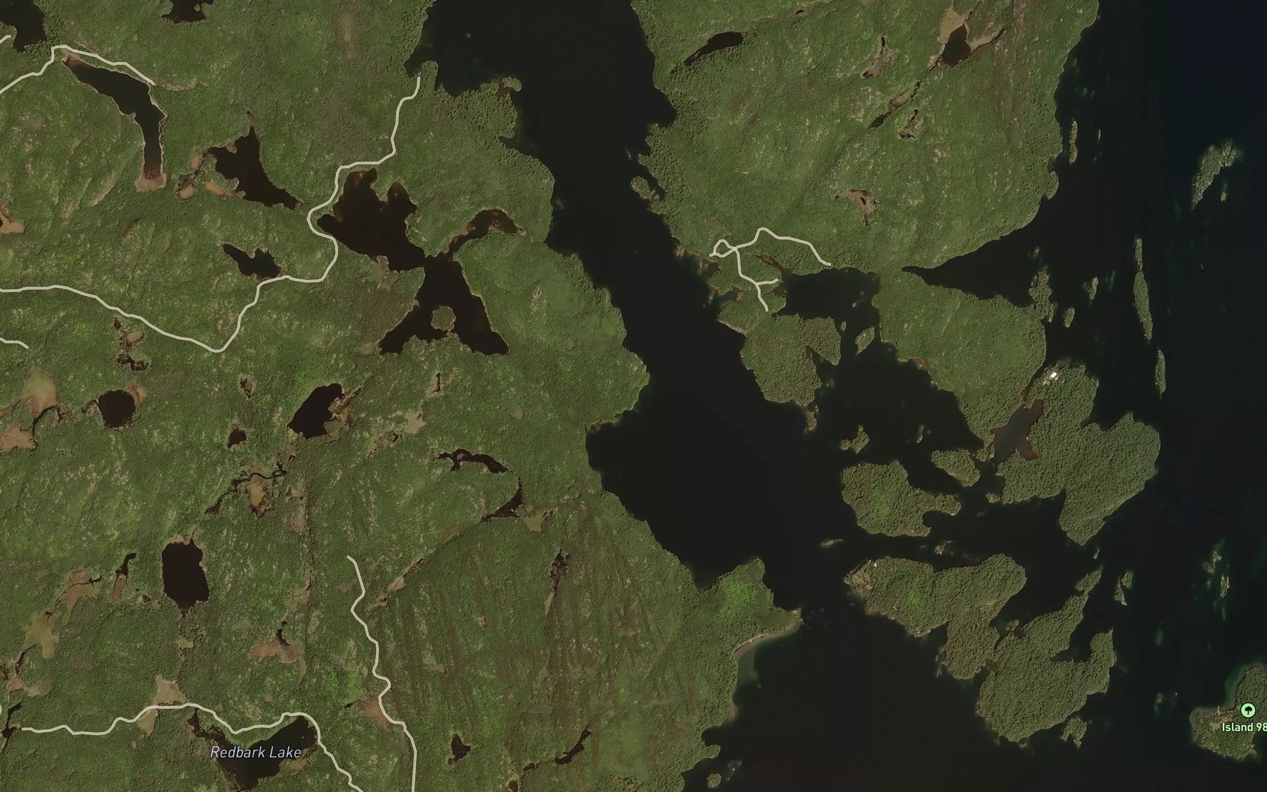 Satellite map of the Northwest Arm