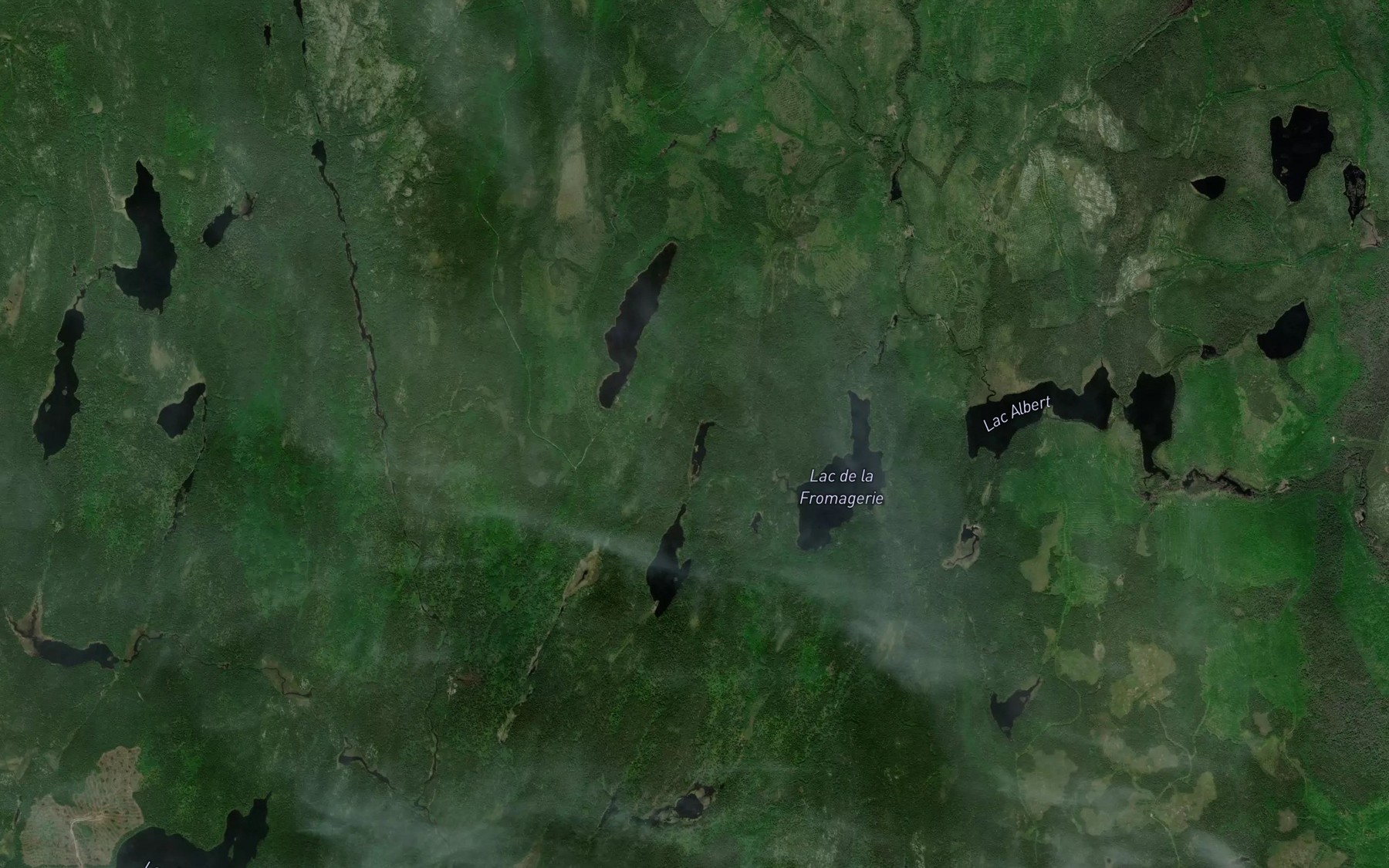 Satellite map of the Lac du Cistel