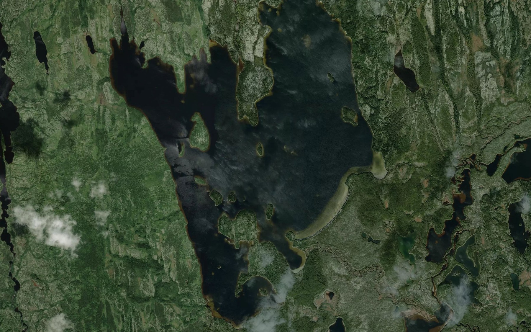 Satellite map of the Lac des Bois Mous