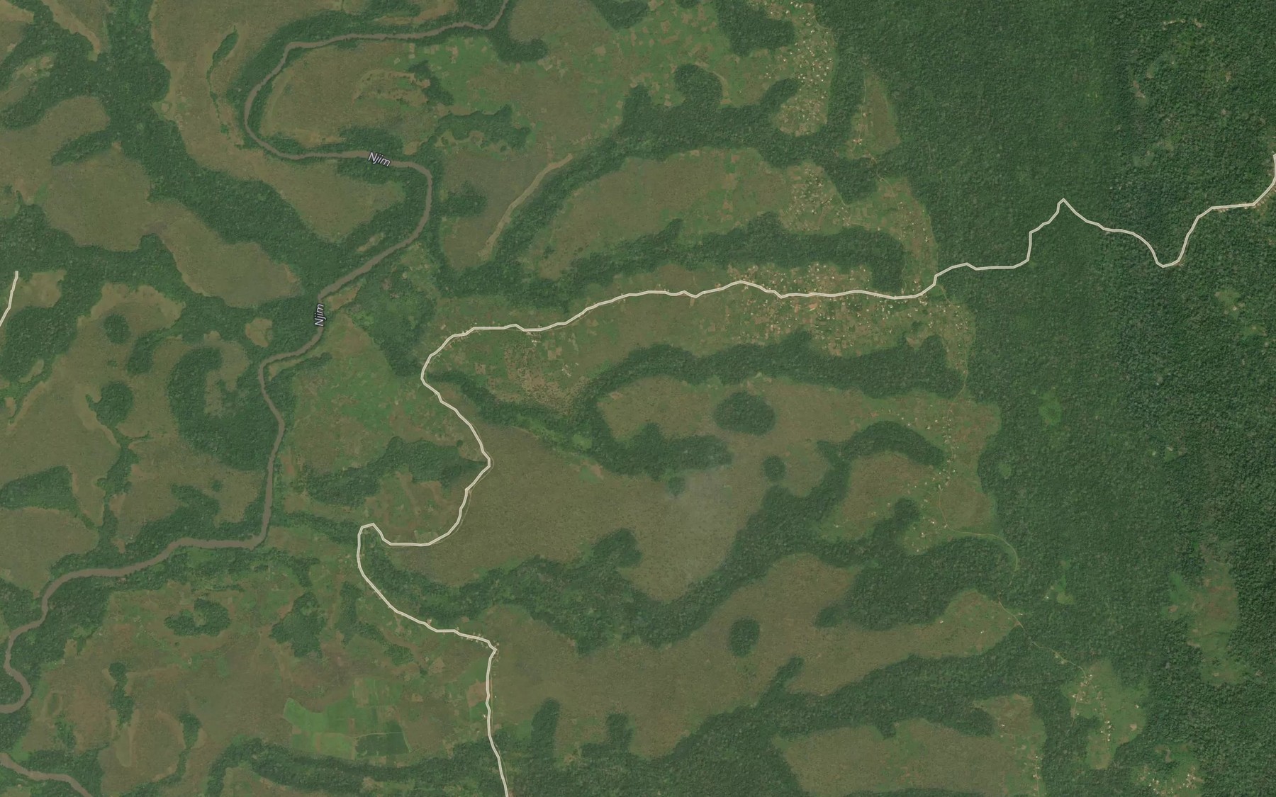 Satellite map of the Djigbe