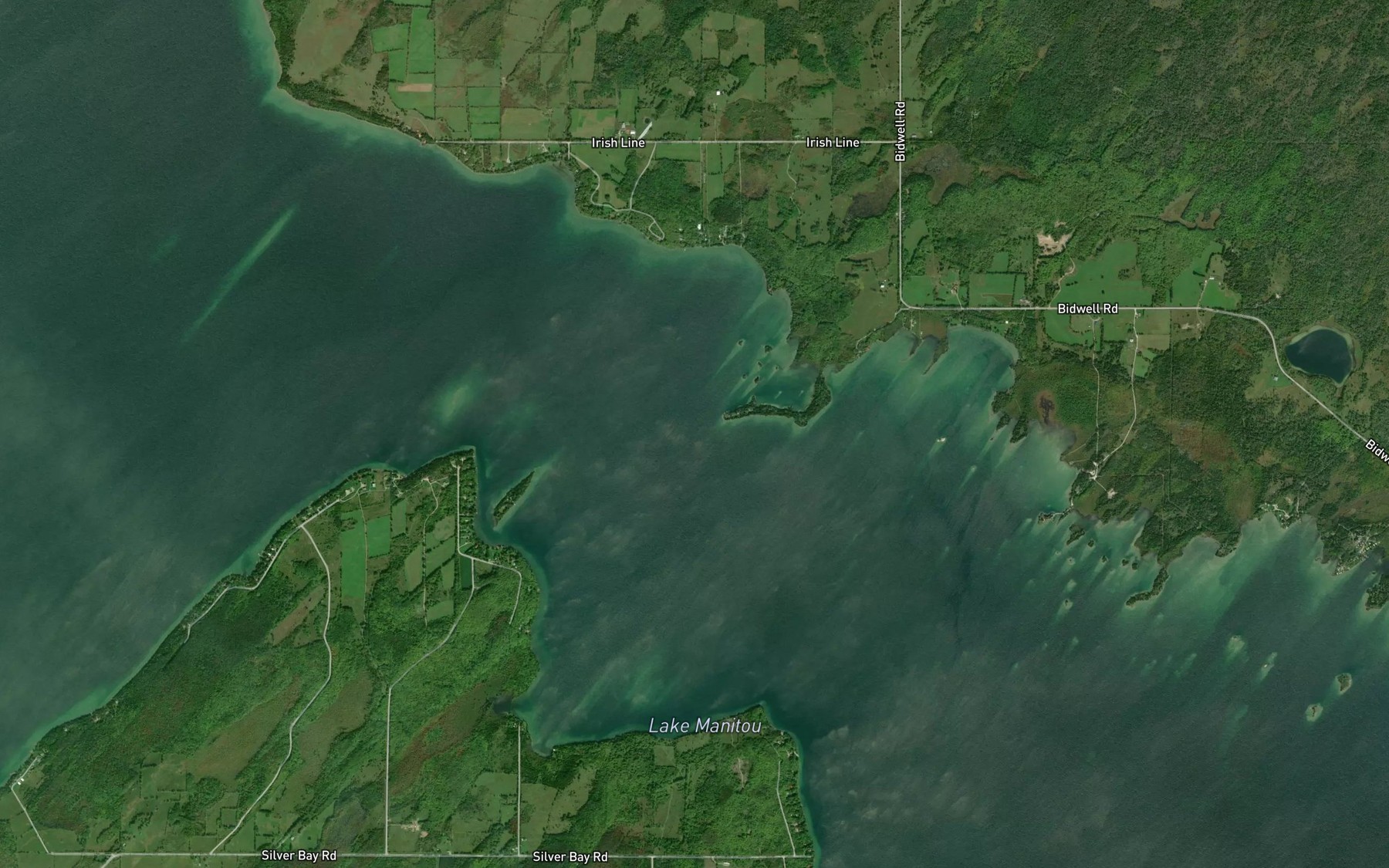 Satellite map of the The Narrows