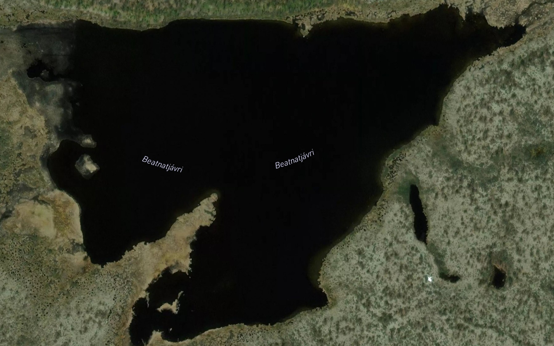 Satellite map of the Baednatjavri