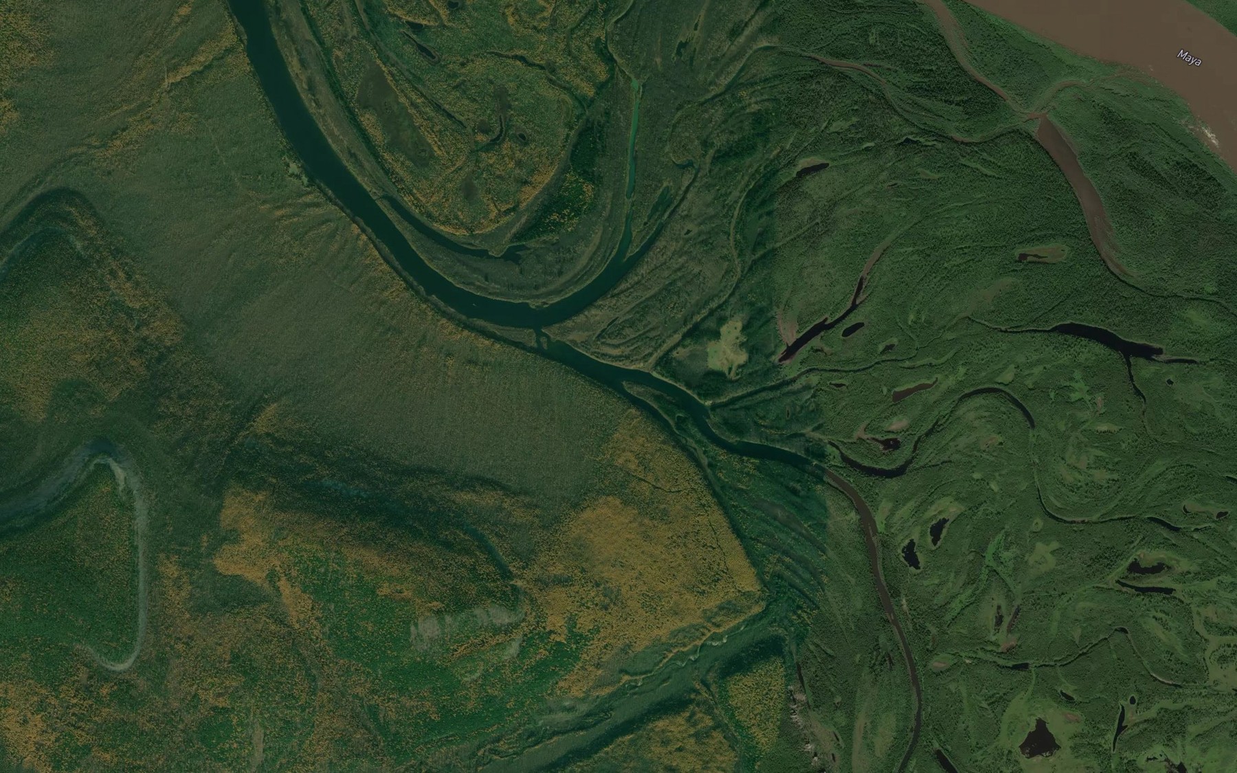 Satellite map of the Dzhende