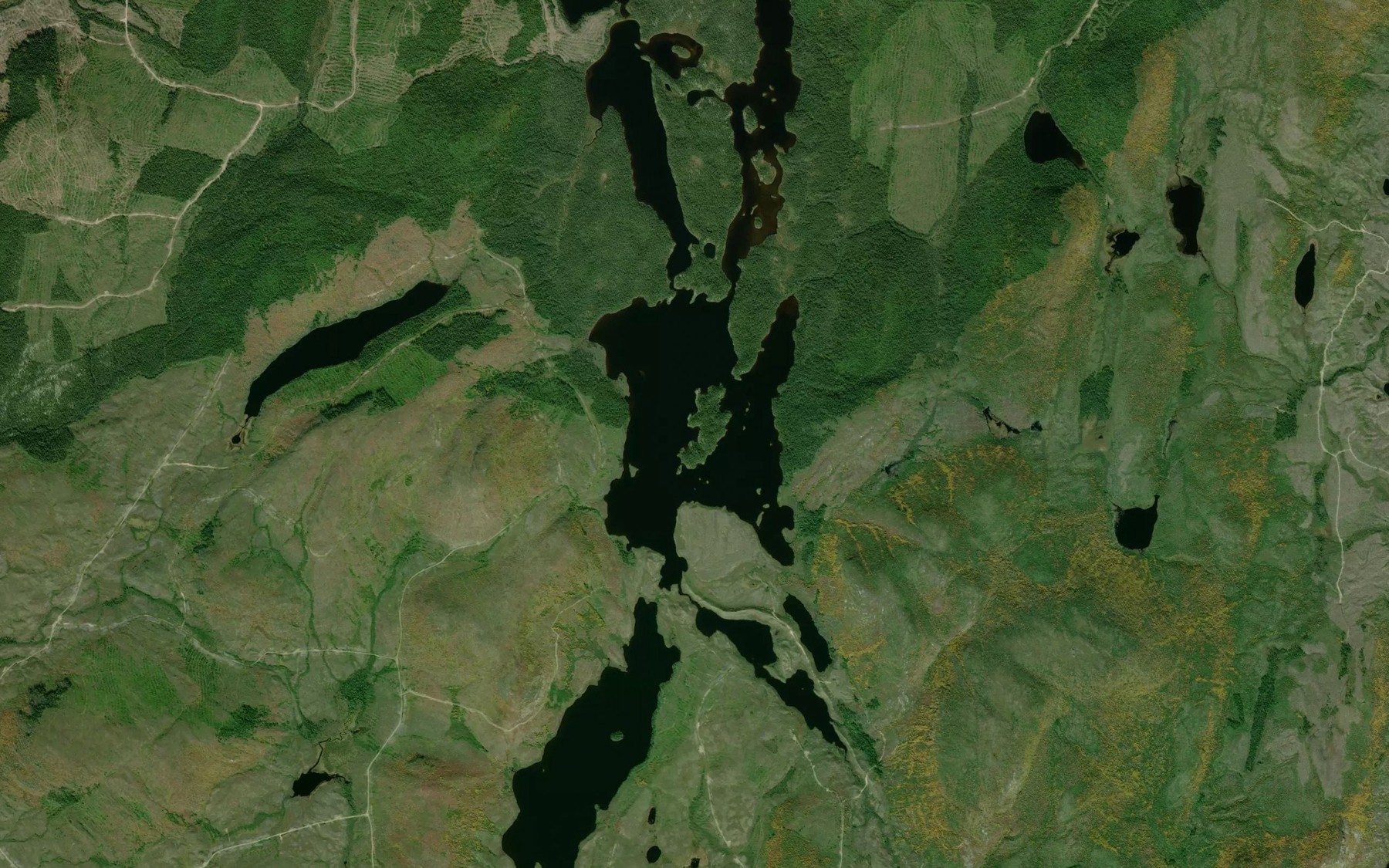 Satellite map of the Lac Voisin