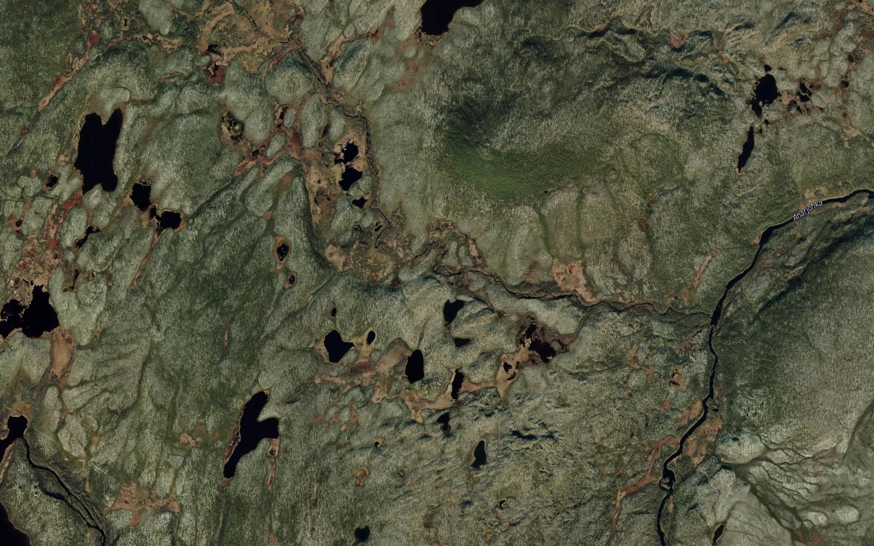 Satellite map of the Bassejohka