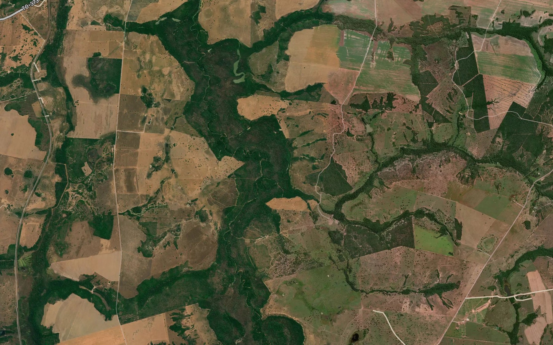 Satellite map of the Corrego Catingueiro
