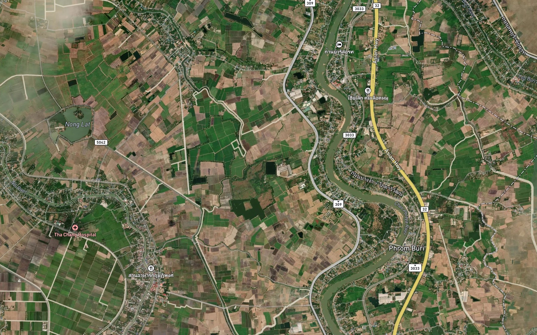 Satellite map of the Nong Bang Phai Dam