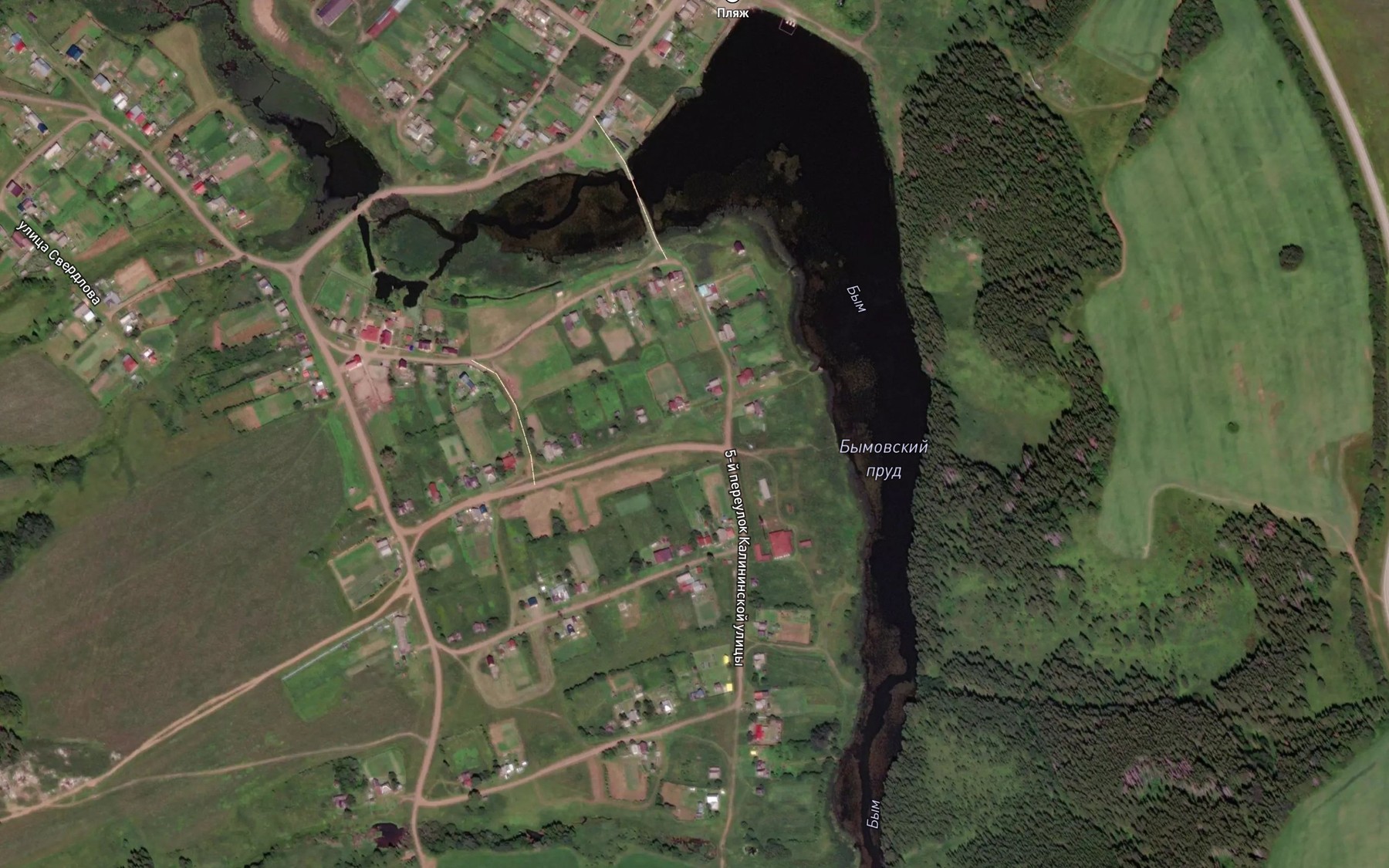 Satellite map of the Yuzhok