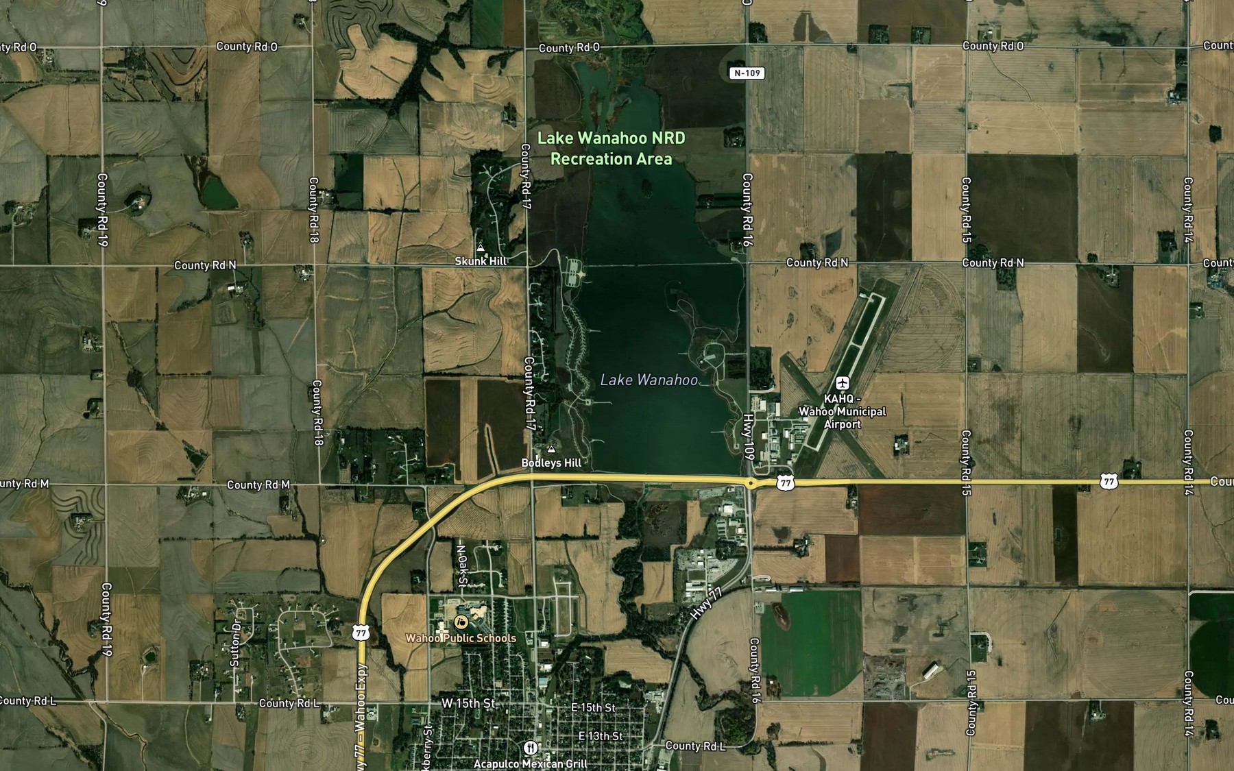 Satellite map of the Spot 5