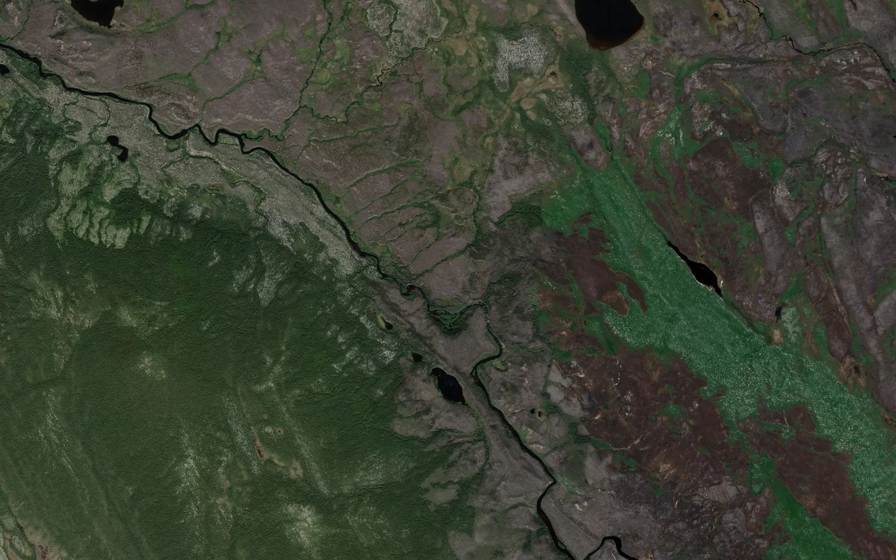 Satellite map of the Rapides du Diable