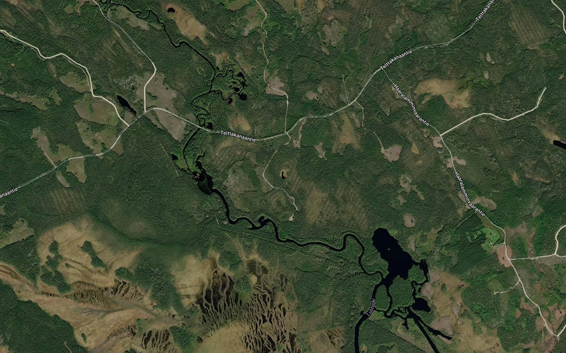 Satellite map of the Luokkilampi