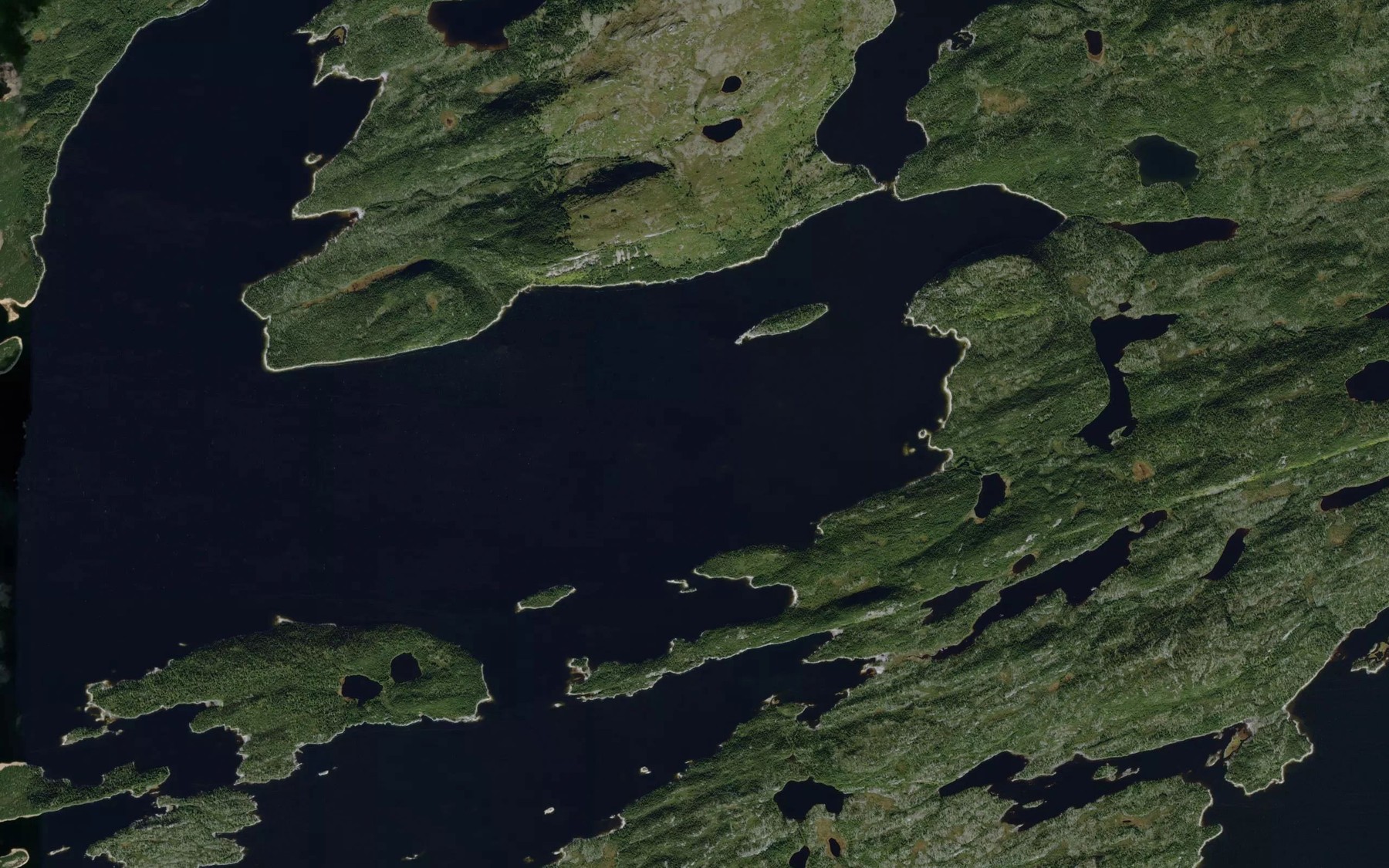Satellite map of the Lac Kuyasapasu Uchiskap