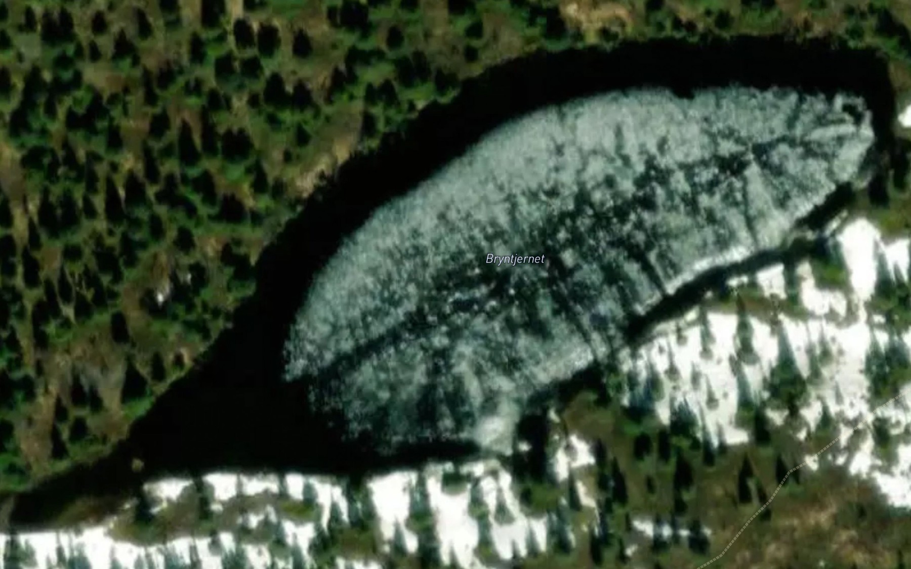 Satellite map of the Brynntjern
