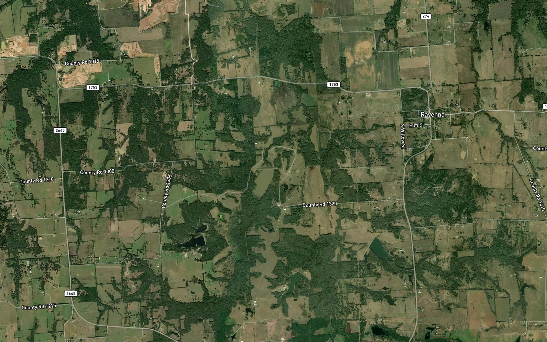 Satellite map of the Soil Conservation Service Site 15 Reservoir