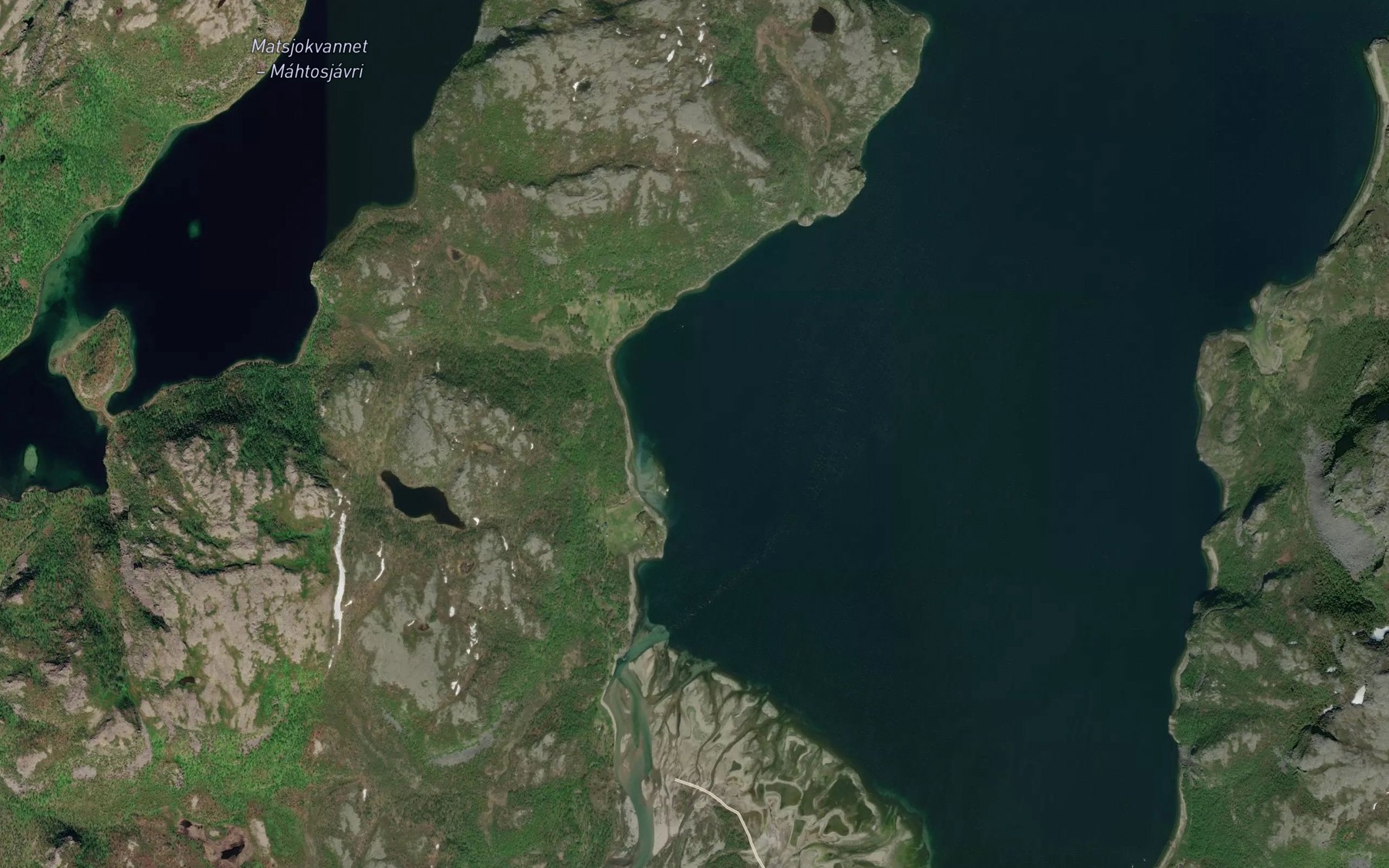 Satellite map of the Bukta