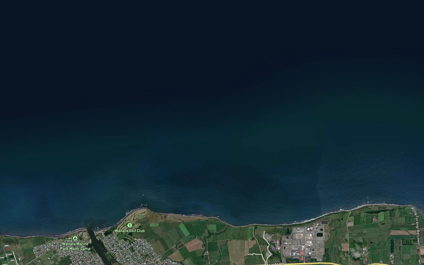 Satellite map of the Waipapa Stream