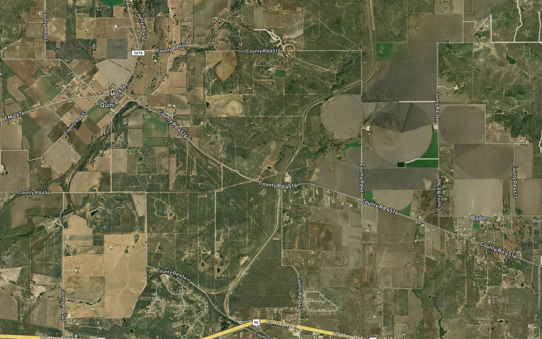Satellite map of the Jones Lake