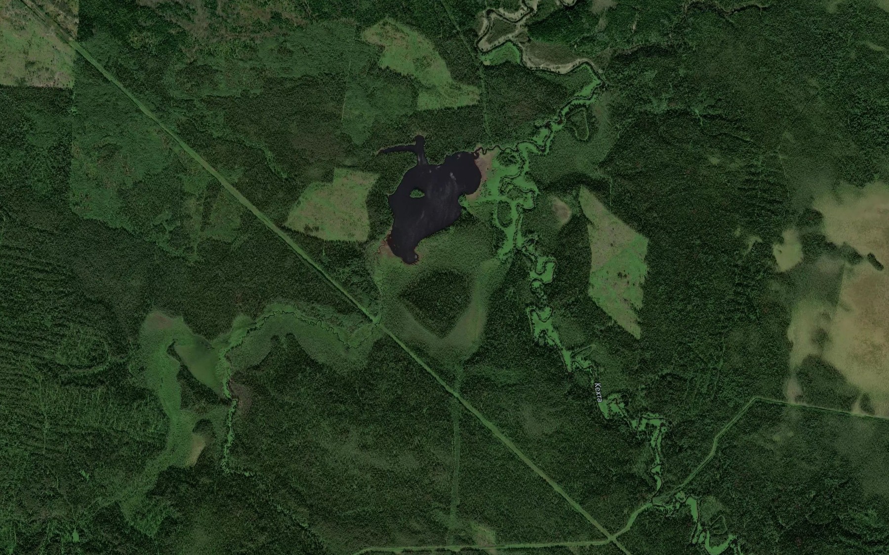 Satellite map of the Ozero Solozero