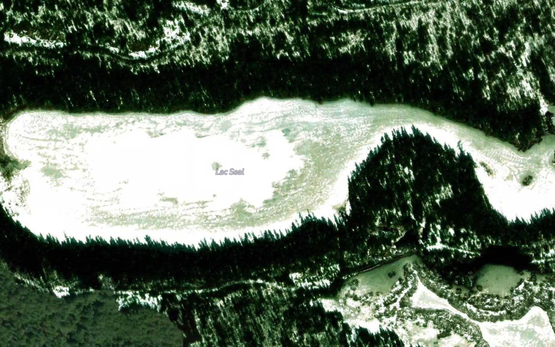 Satellite map of the Lac Seal