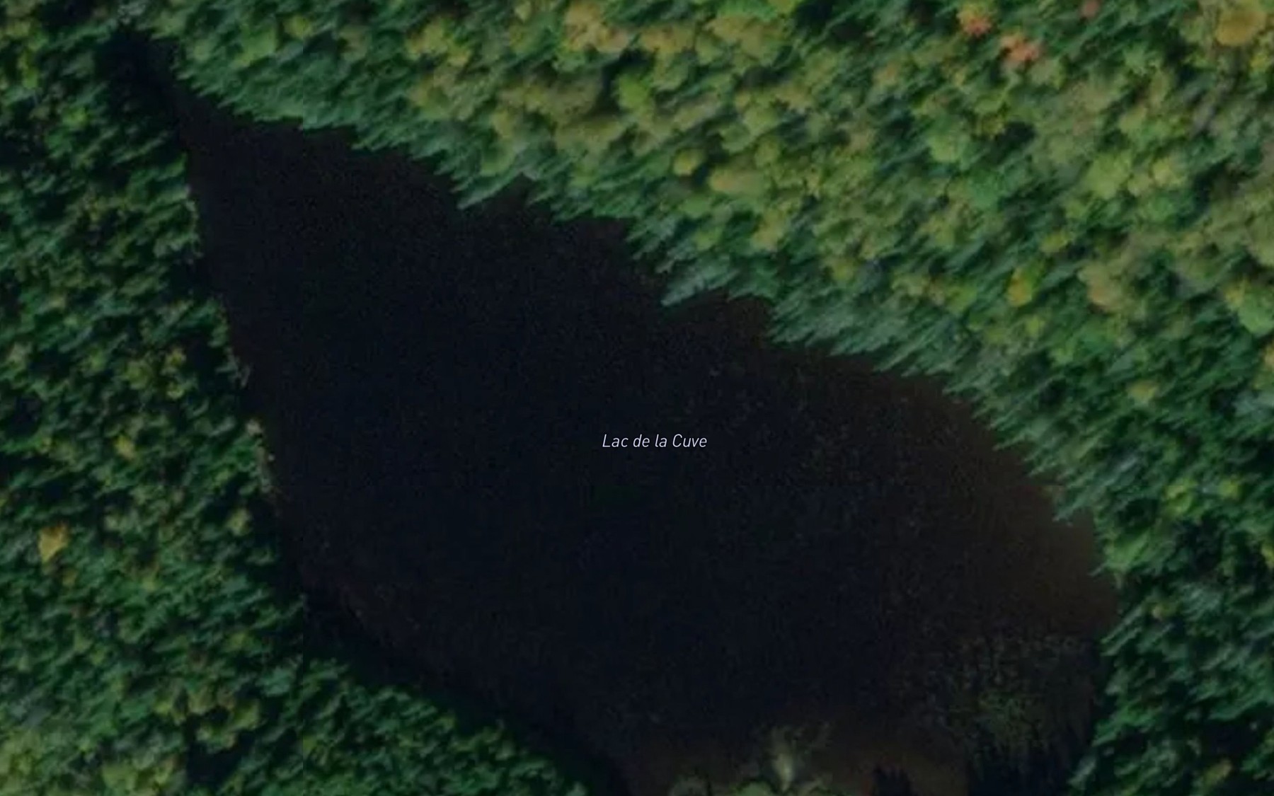 Satellite map of the Lac de la Cuve