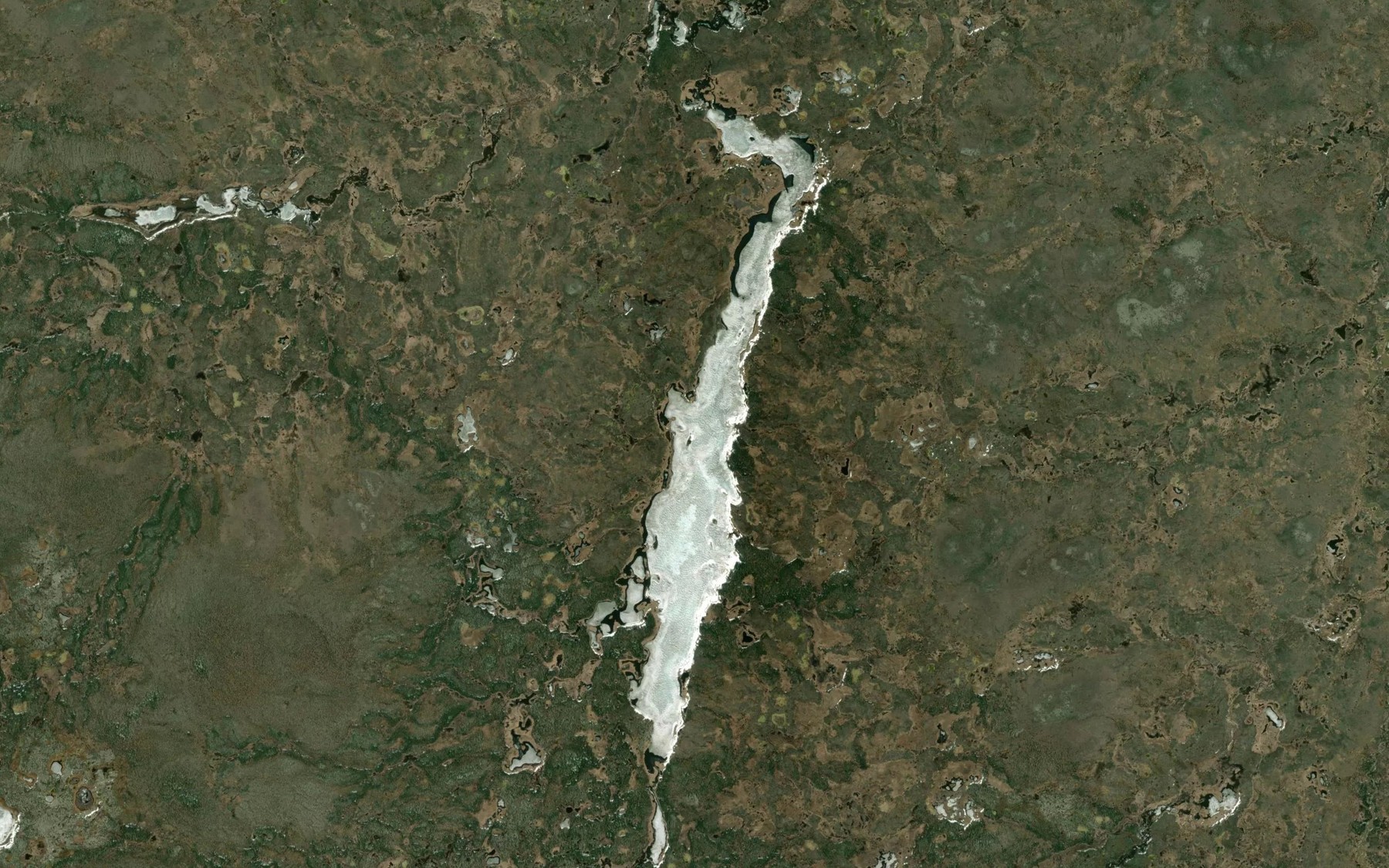 Satellite map of the Pratt Lake