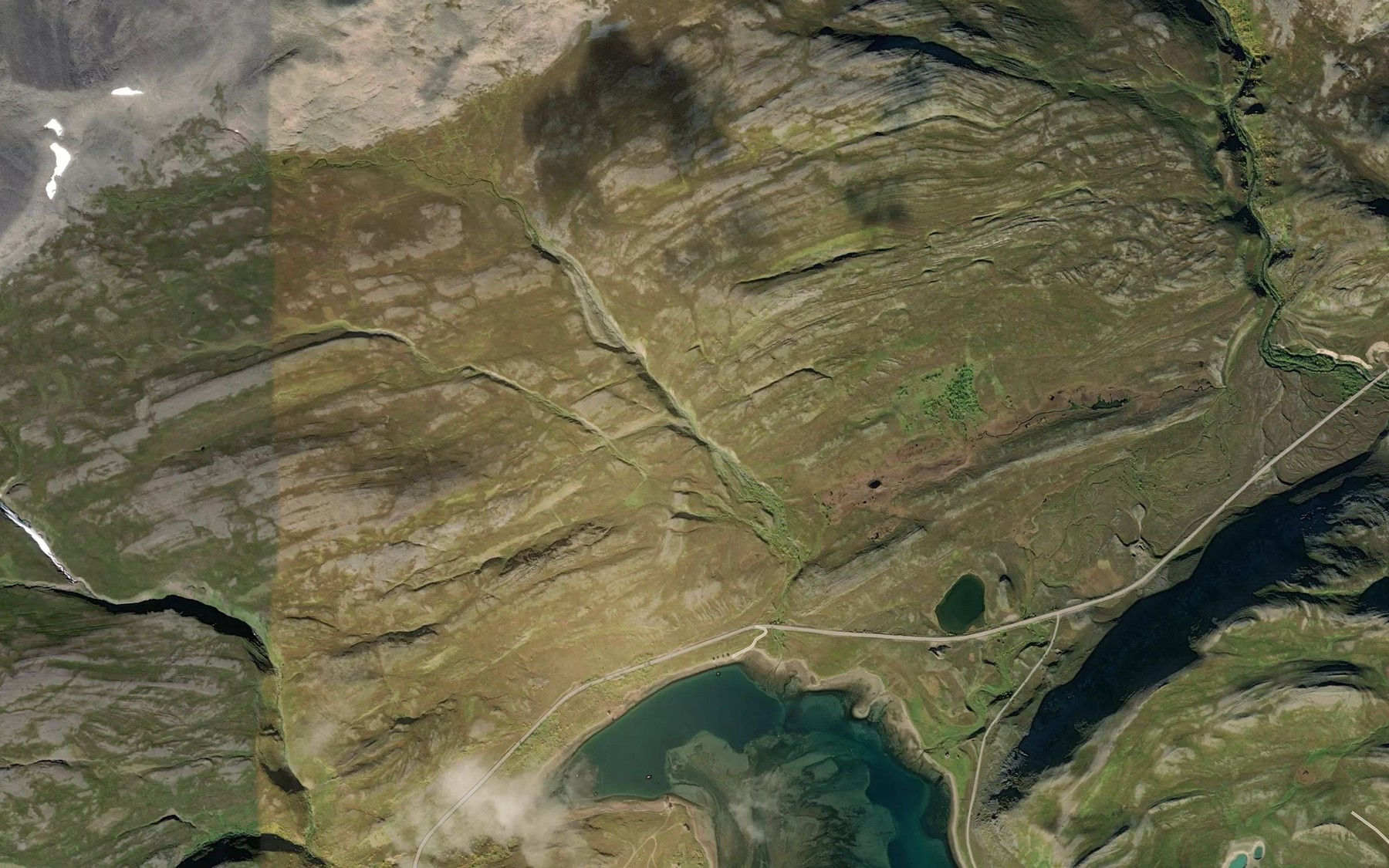 Satellite map of the Gardjohka