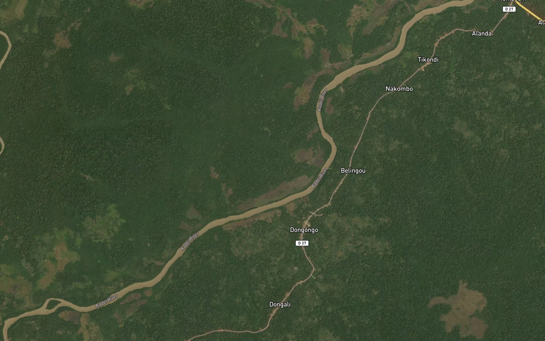 Satellite map of the Belesanbe