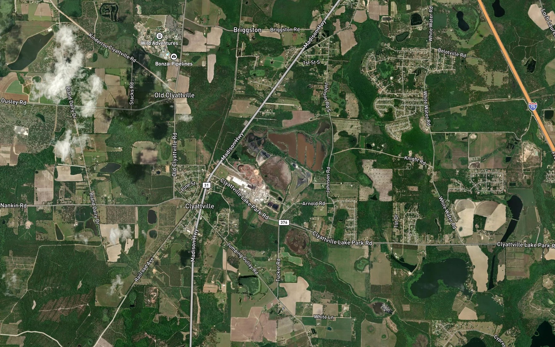 Satellite map of the Owens-Illinois Corporation Lake