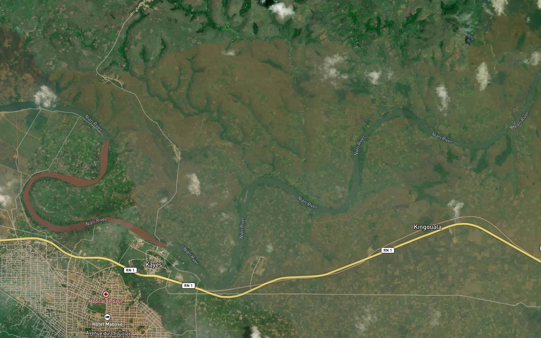 Satellite map of the Moangi