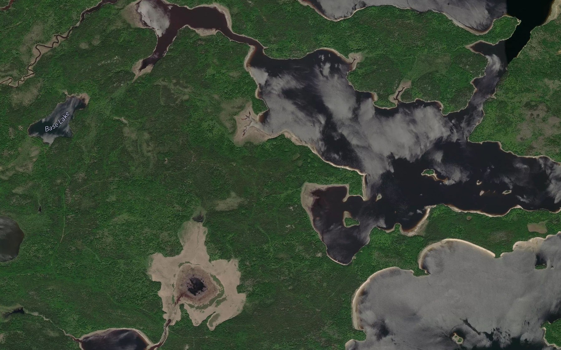 Satellite map of the Tuktegweik Bay