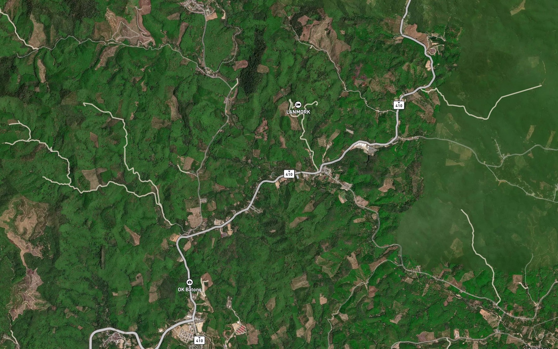 Satellite map of the Khlong Cha Ro Pa Tai