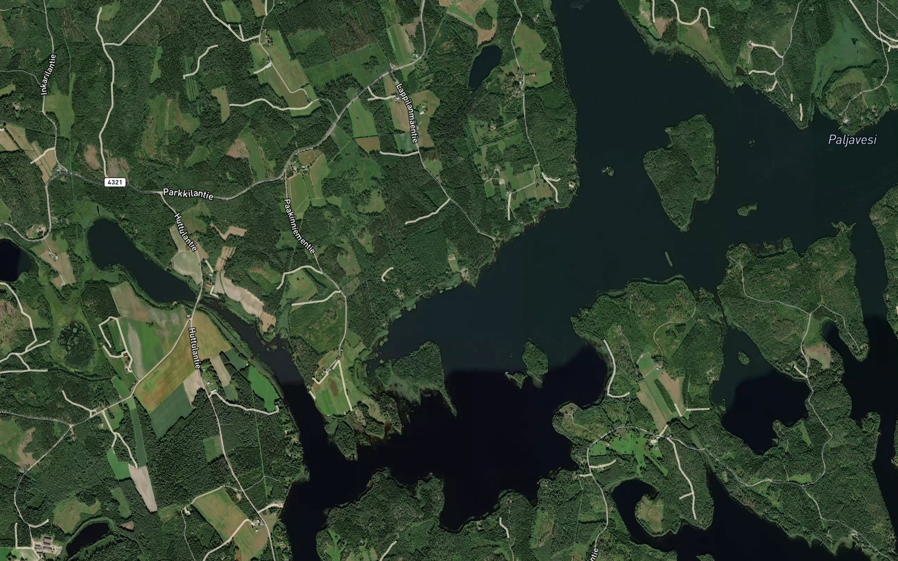 Satellite map of the Karhioja