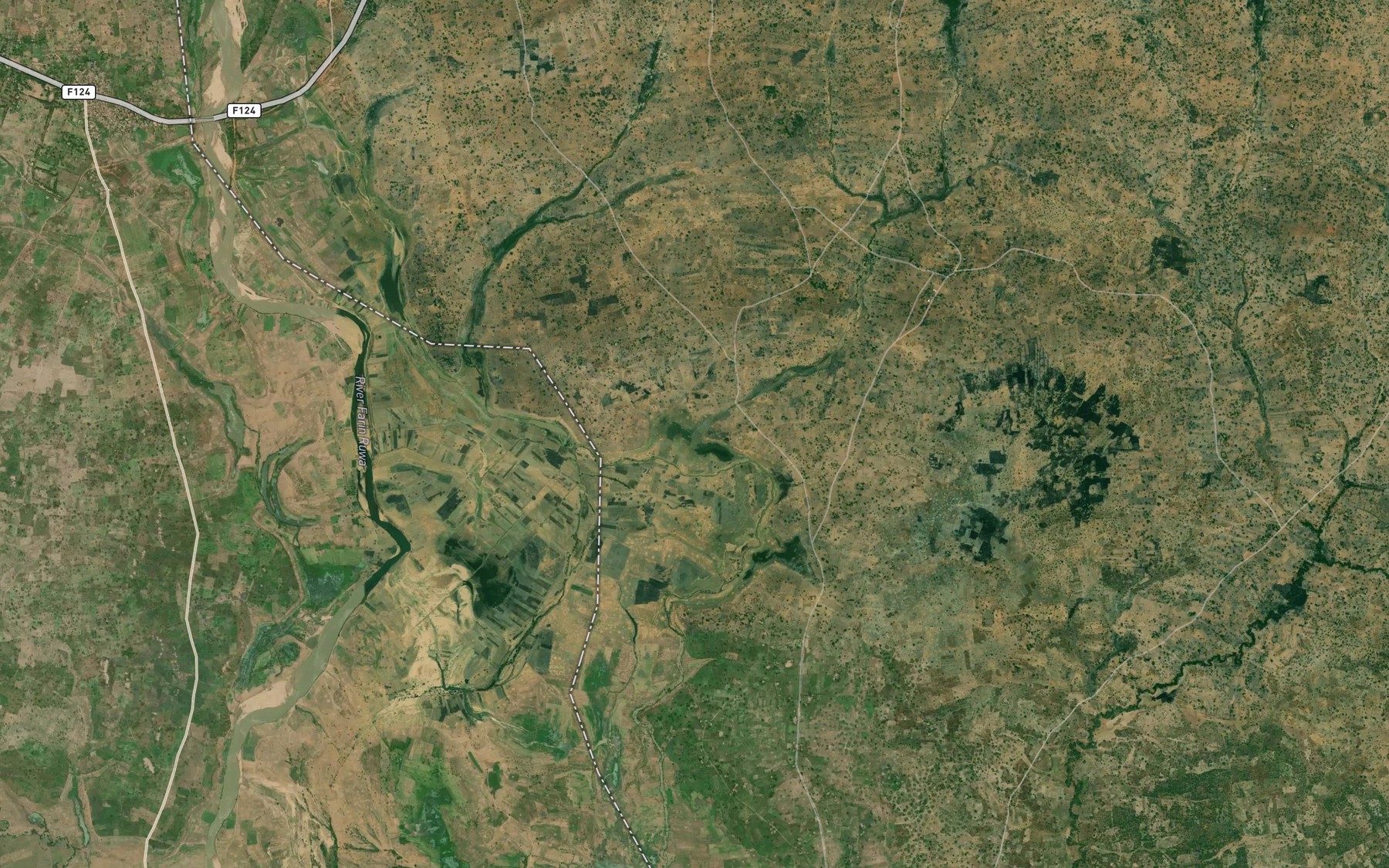 Satellite map of the River Hanchinkare