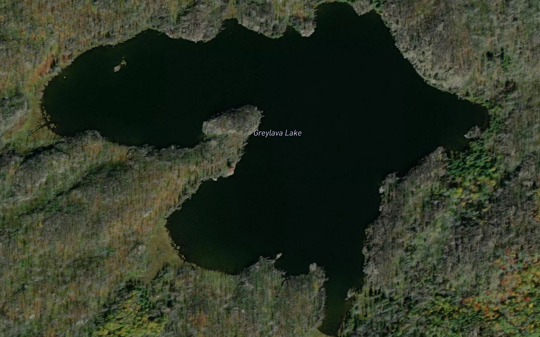 Satellite map of the Greylava Lake