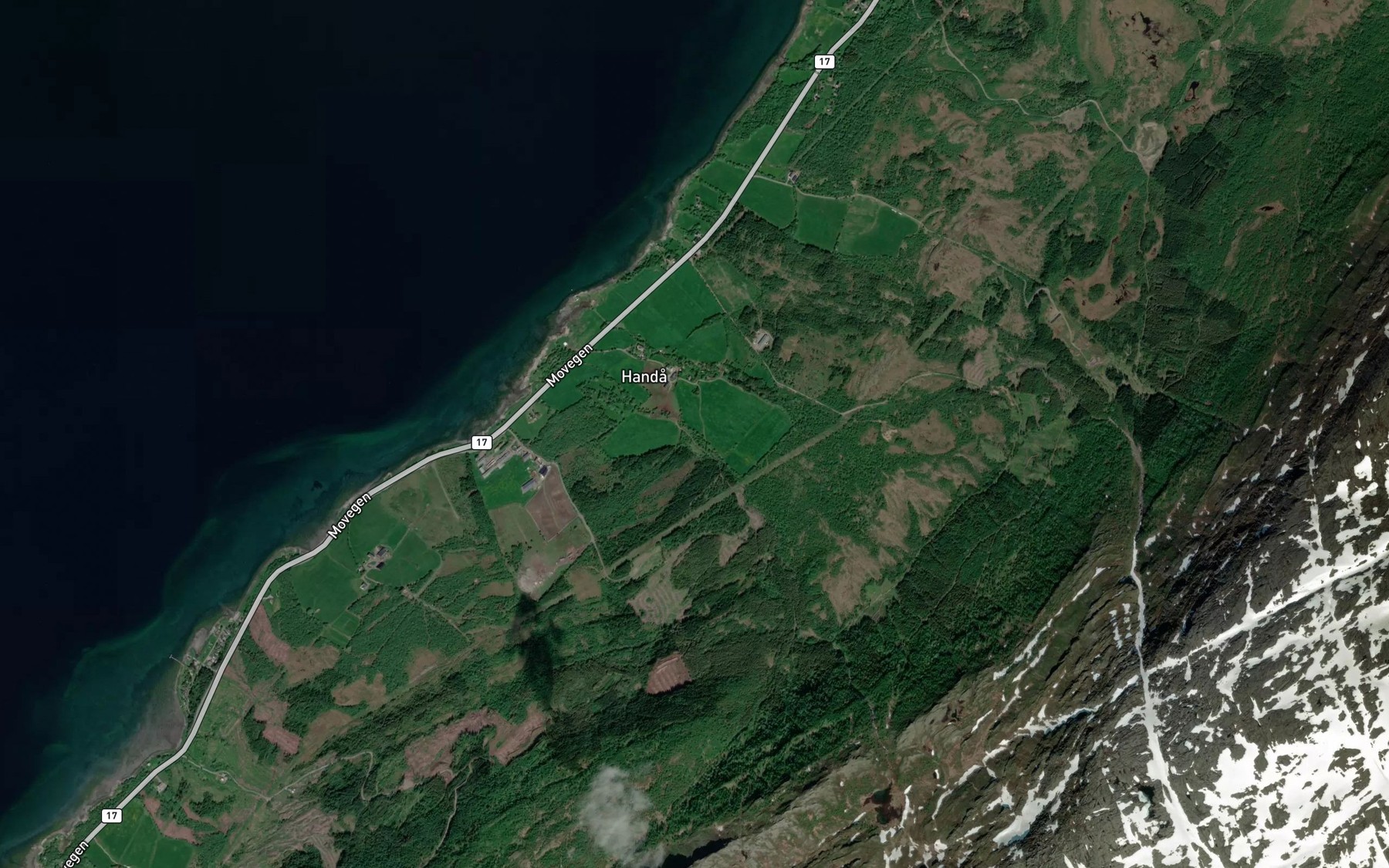 Satellite map of the Ytterelva