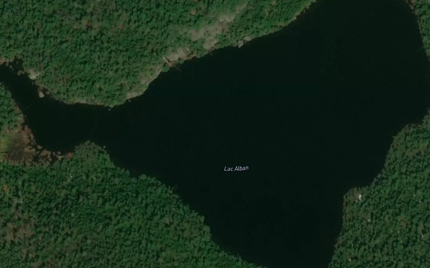 Satellite map of the Lac Alban