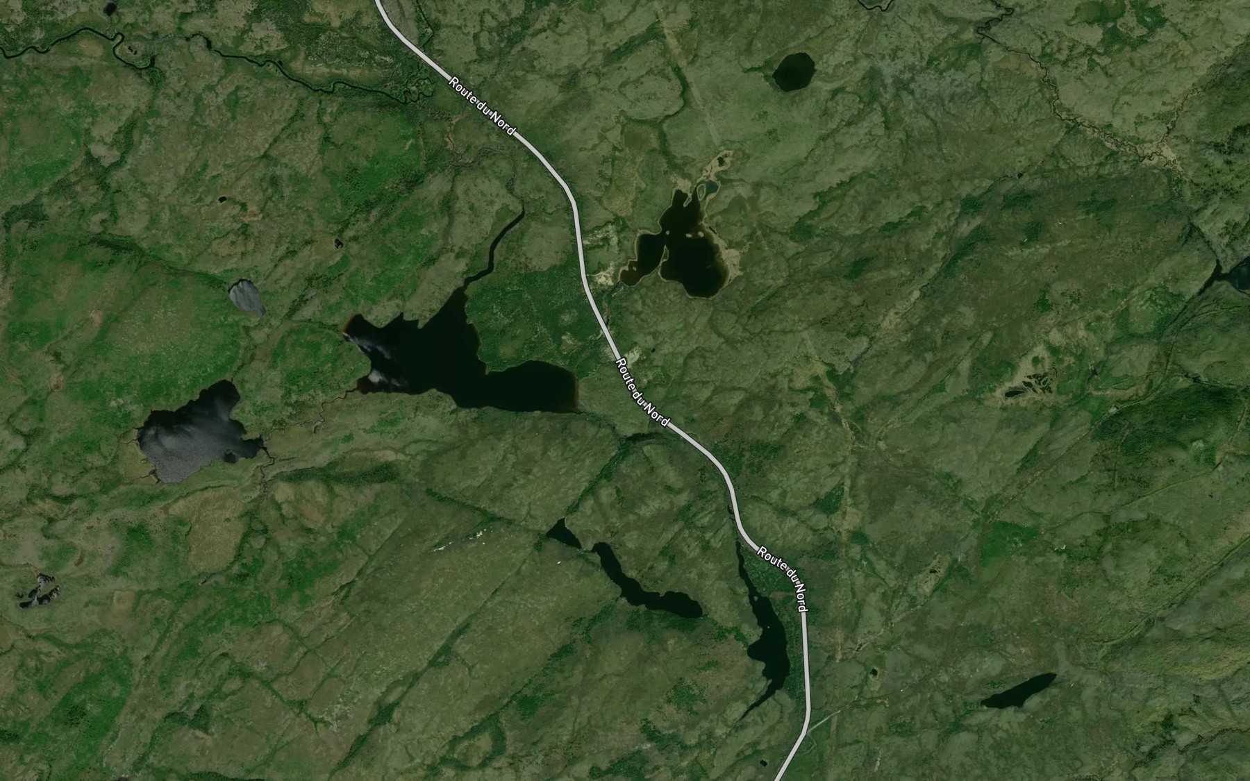 Satellite map of the Lacs Maaskitkuu