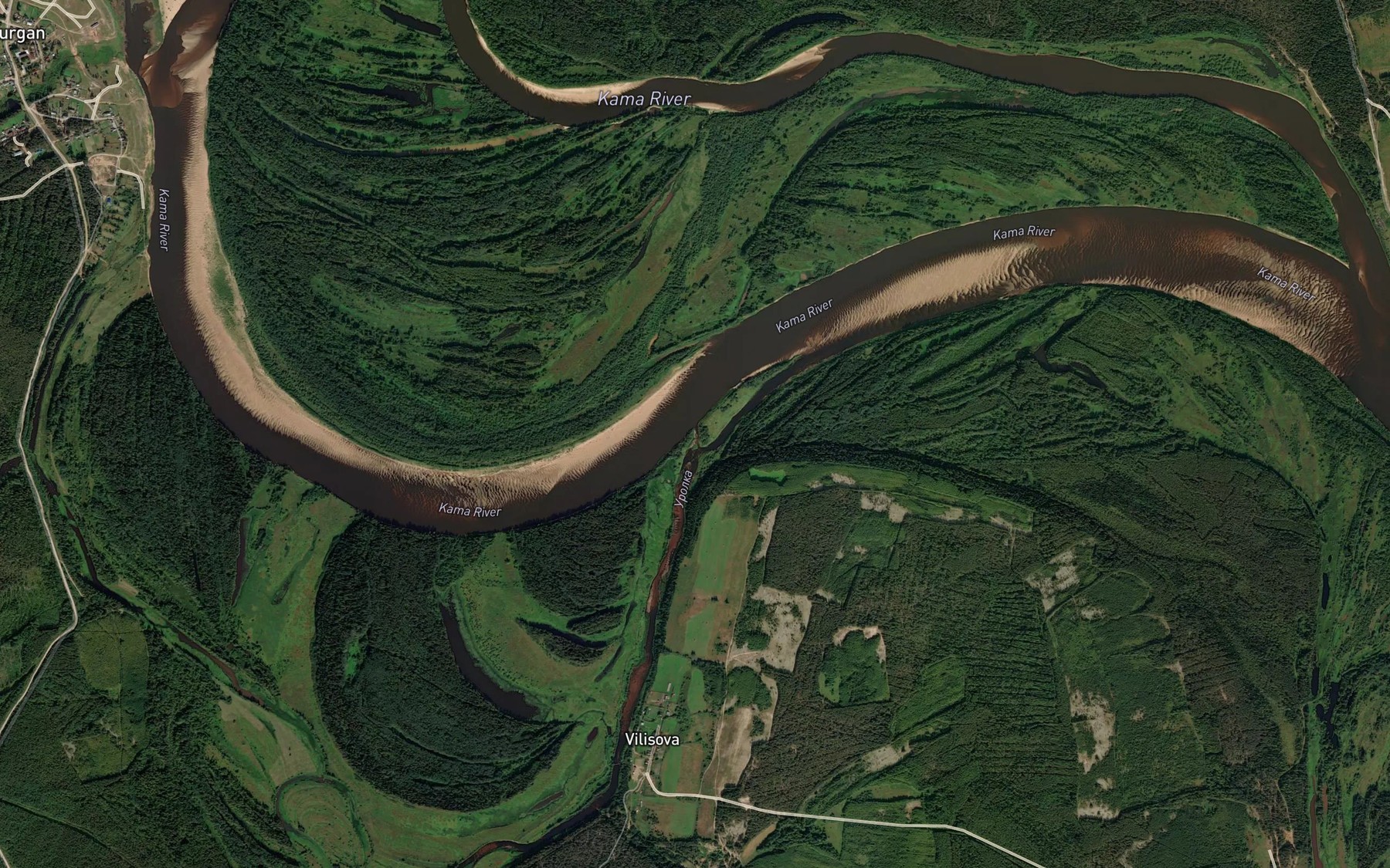 Satellite map of the Urolka