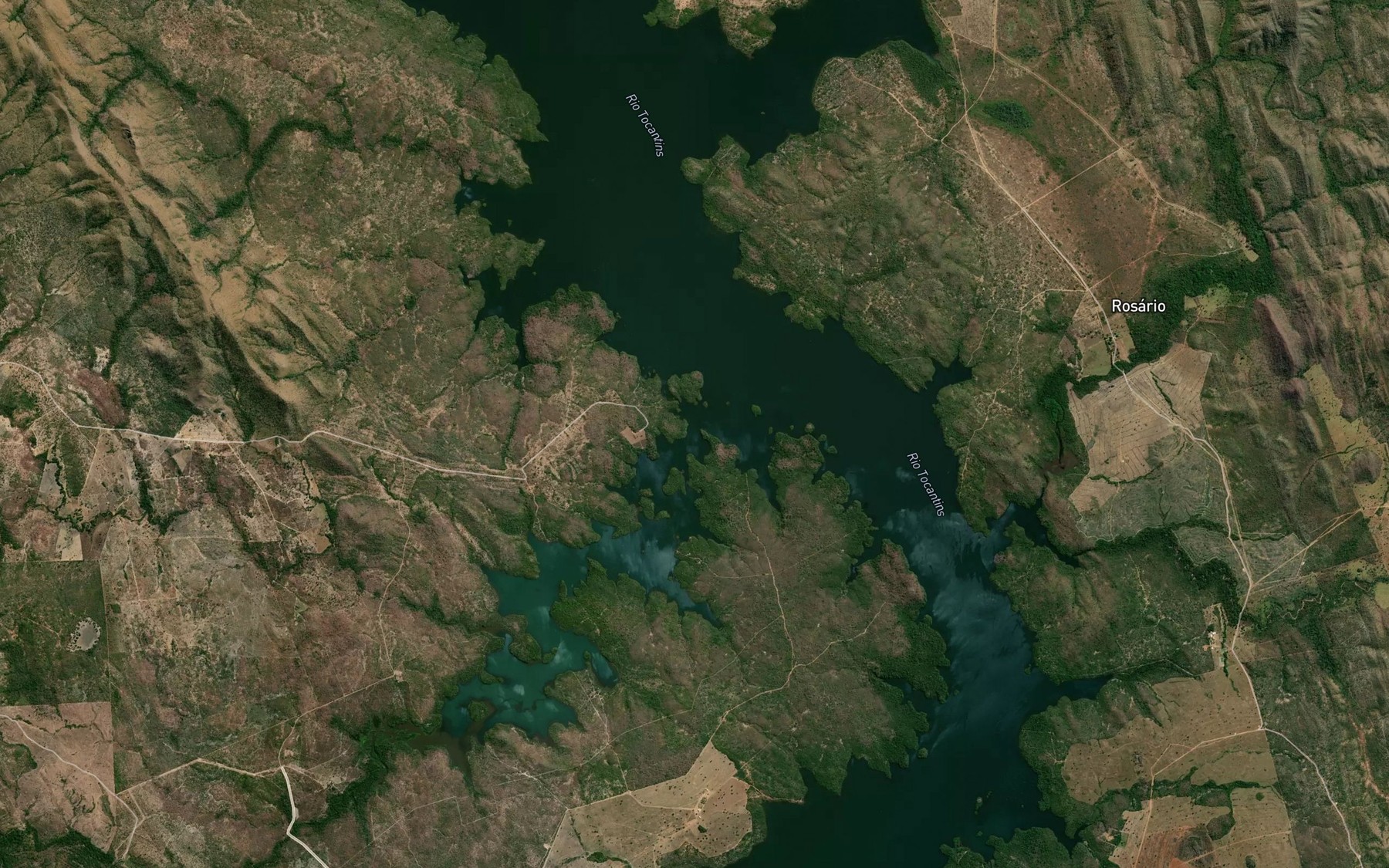 Satellite map of the Ribeirao Mocambinho