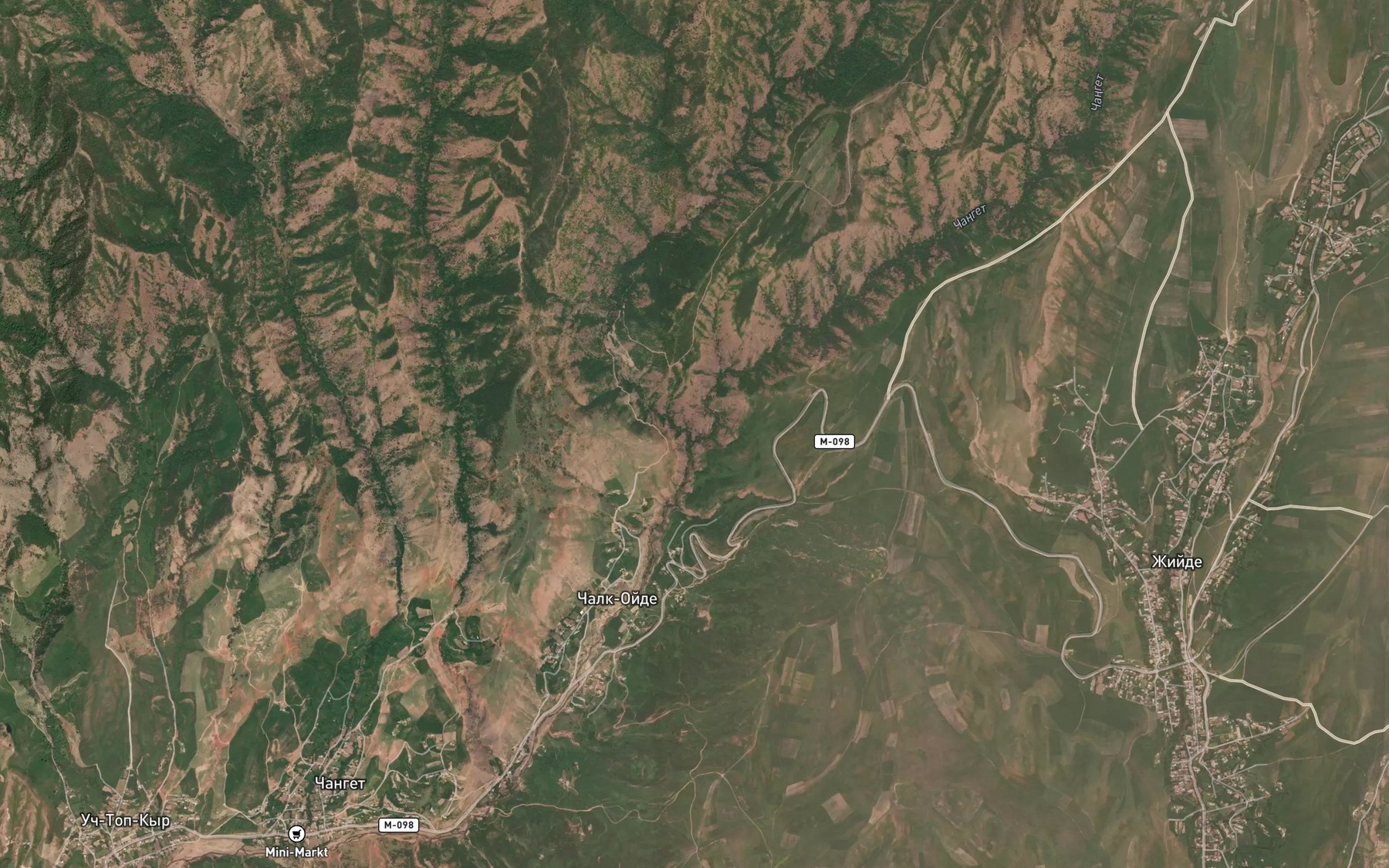 Satellite map of the Chong-Tash