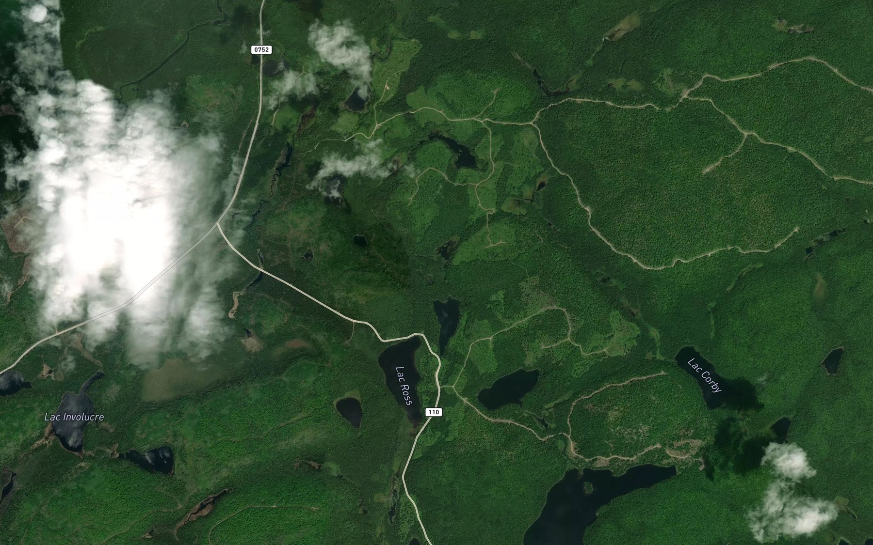 Satellite map of the Lac Manant