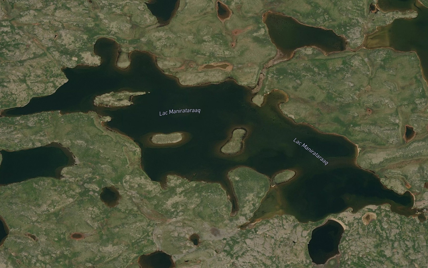 Satellite map of the Lac Manirataraaq